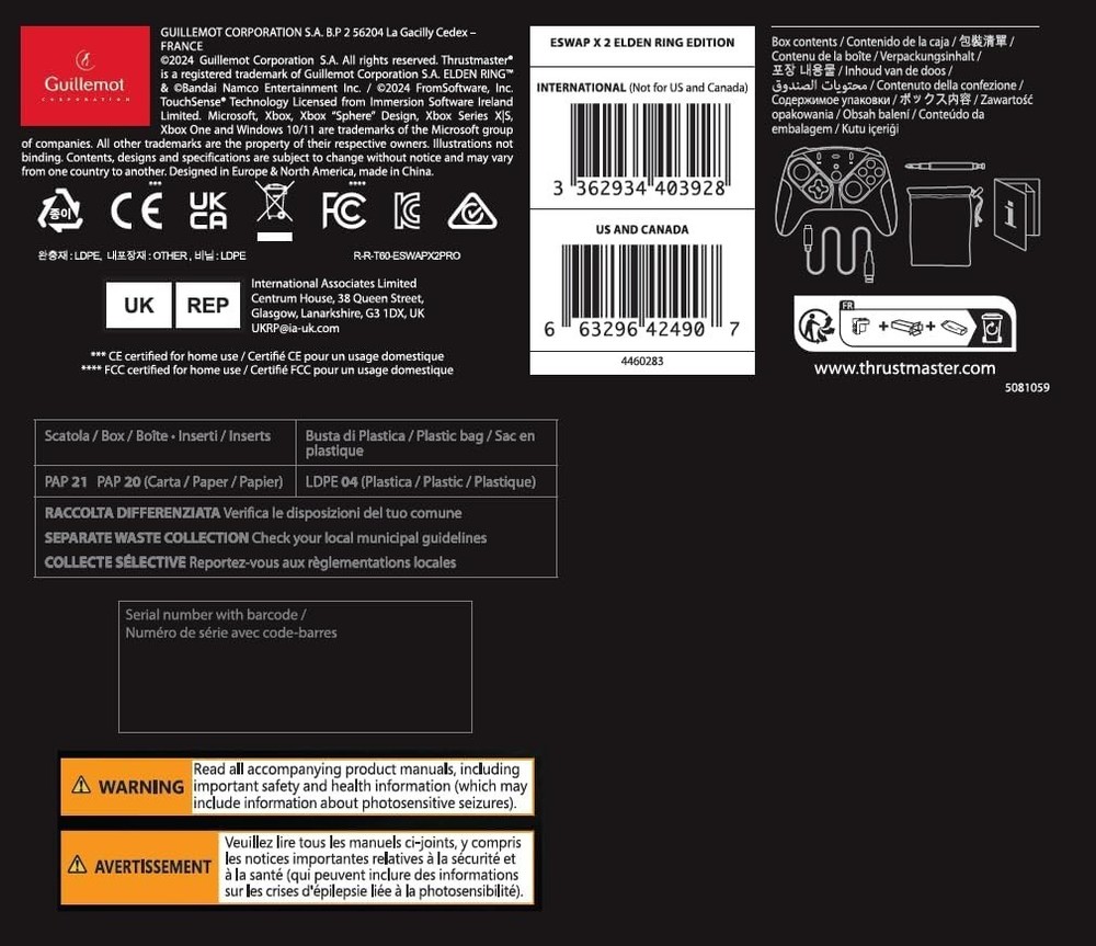 Thrustmaster ESWAP X2 PRO CONTROLLER ELD ENRING Edition Xbox