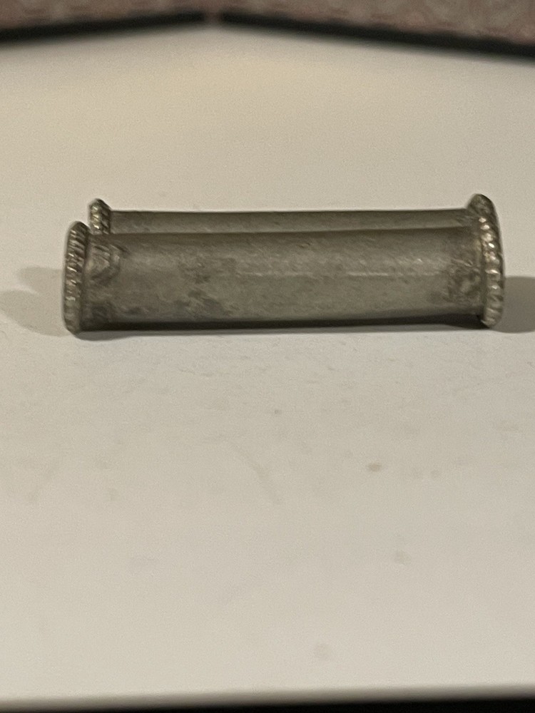 Antique Turkmen Silver Column Beads