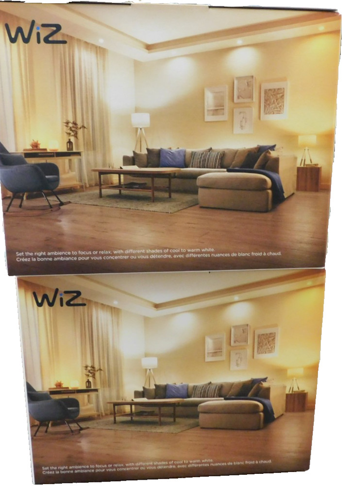 WIZ LED 800lm Warm Cool WiFi Connected Bulbs-6 Count Smart Lighting