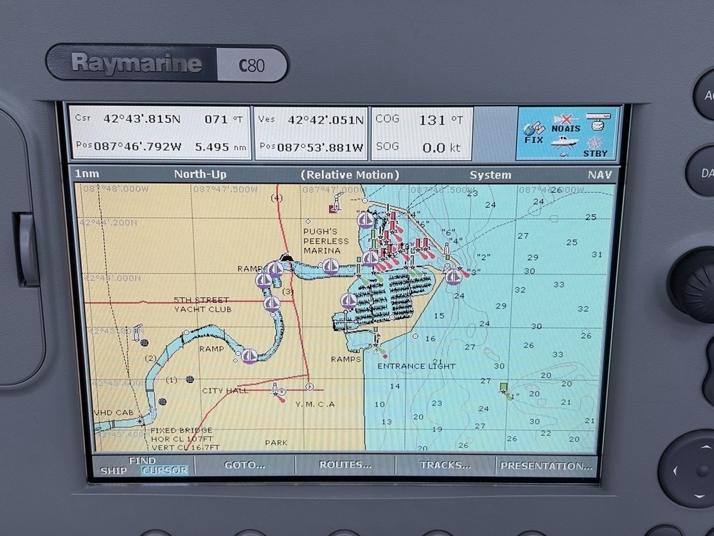 Raymarine C80 Classic GPS Chartplotter Multifunction Display- Tested, Warranty