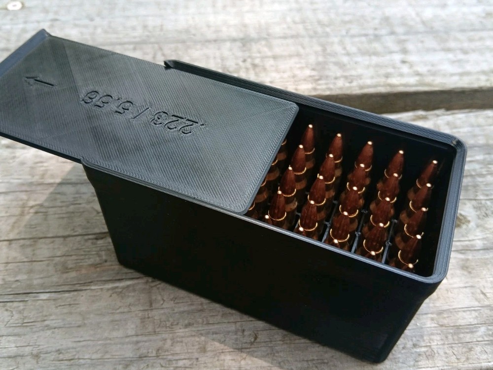 Stackable 5.56 / 2.23 Ammo Storage Case - Holds 50 Rounds