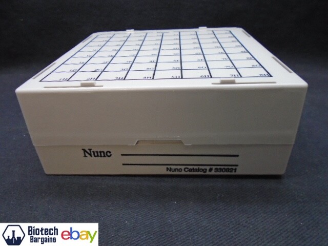 Nunc 64-Place Micro MAX-100 Polycarbonate Cryo Storage Box 330821 3/Pack