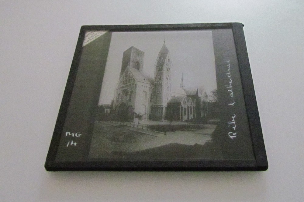 Glass Magic Lantern Slide RIBE CATHEDRAL C1910 DENMARK