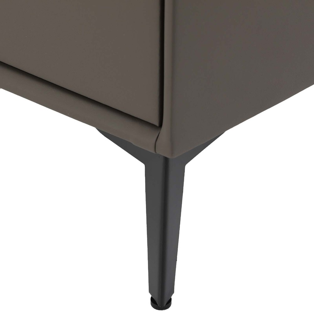 Bluetooth Speaker Smart Bedside Table w/ Light USB& Wireless Charging Modern