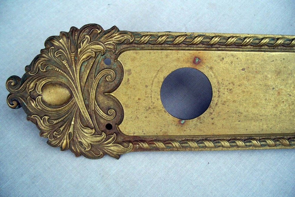 Large Brass Door Handle, Thumb Latch