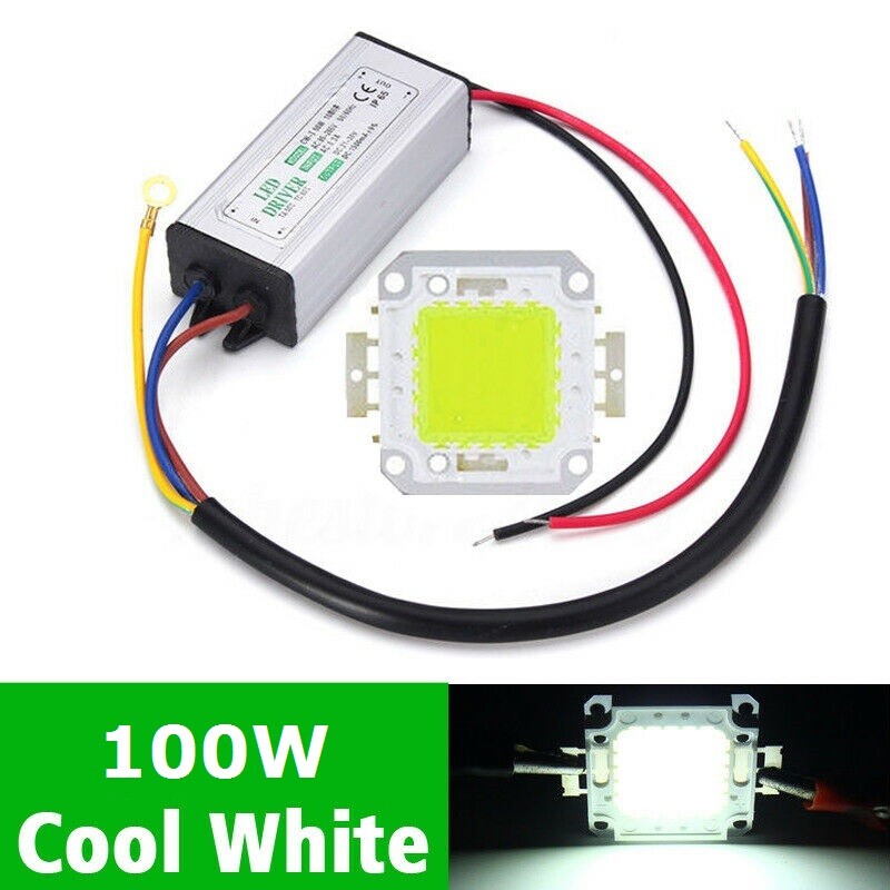 LED Driver + COB Chip 100W 50W 30W 20W 10W Power Supply Transformer Bulb Lights