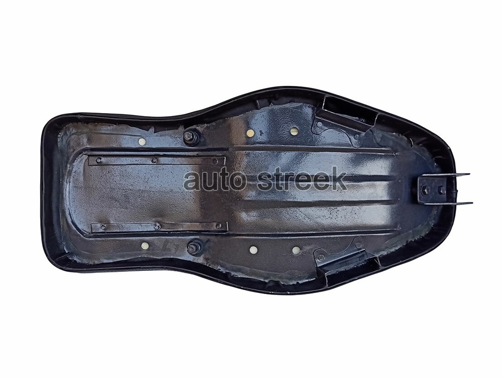 BSA Leatherite with White Beading Complete Dual Seat Black