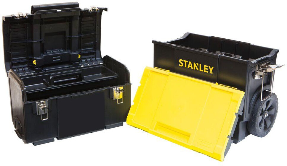 3 in 1 Detachable Rolling Tool Box Mobile Work Center Portable Lockable 11 in.