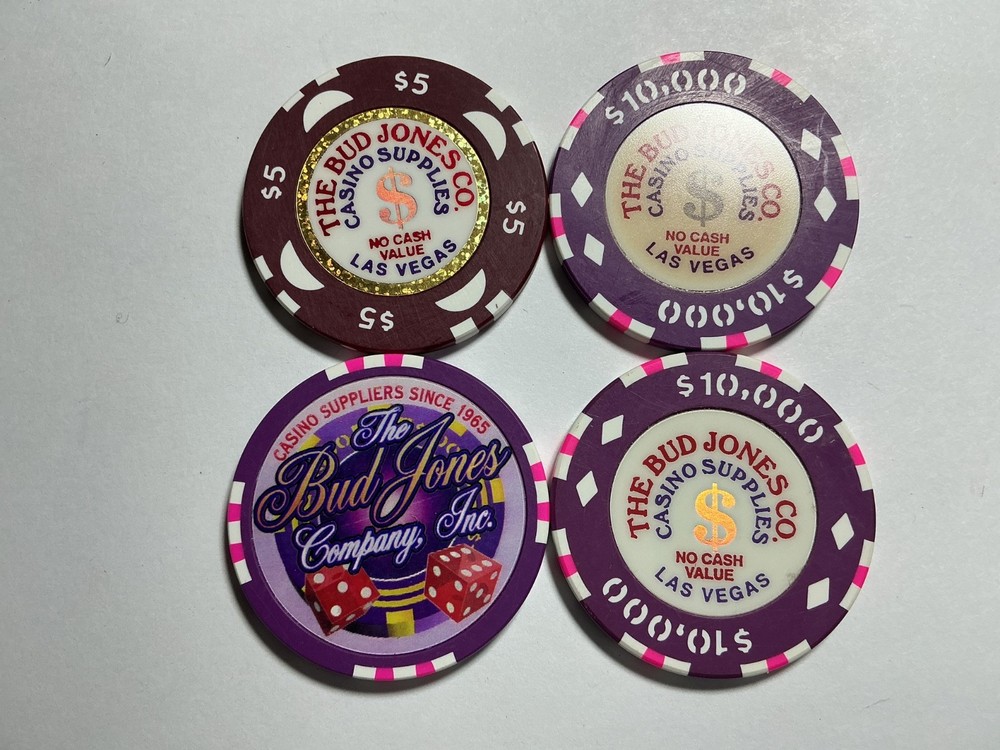 Four Bud Jones sample chips - #5