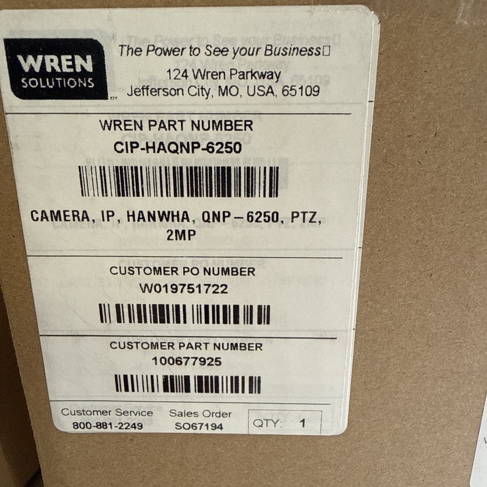 Hanwha QNP-6250 PTZ Camera Used Great Condition!!!!