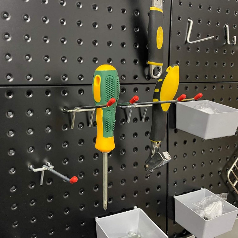 Pegboard Organizer Garage Storage - 48Pcs Pegboard Hooks Set, Pegboard Tool Orga