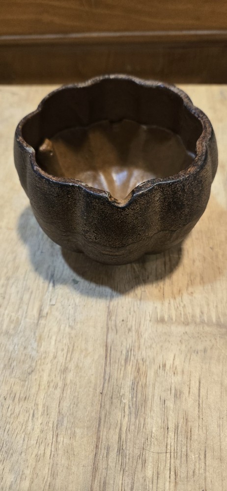 Solid Cast Iron 3.5" Wide Round Shaped Brown Cauldron Bowl 2.5" Tall