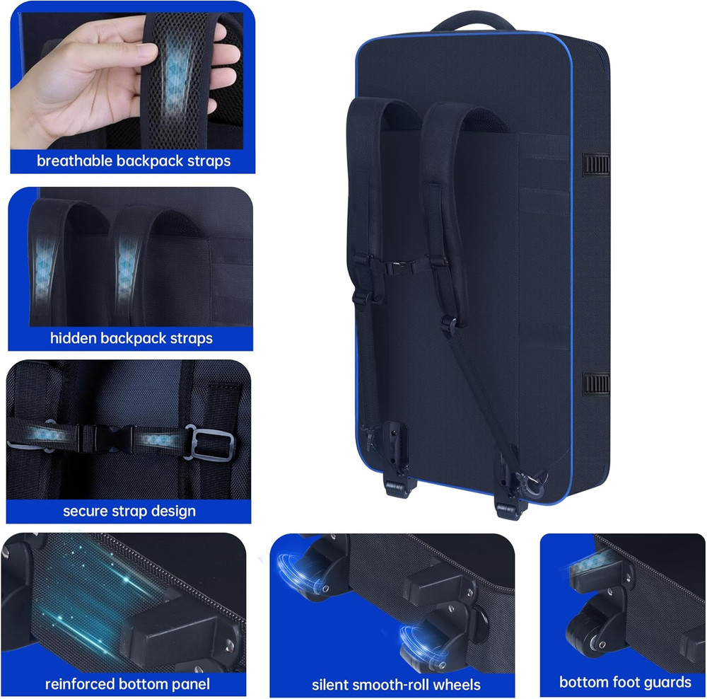 Rolling DJ Controller Case with Wheels Compatible with DDJ-FLX10/ 1000/ 1000SRT/