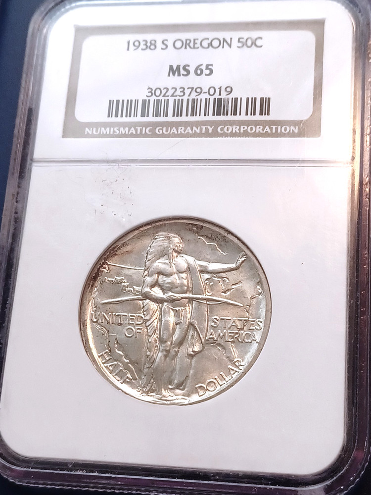1938-S NGC MS65 Oregon Trail Commemorative Half Dollar
