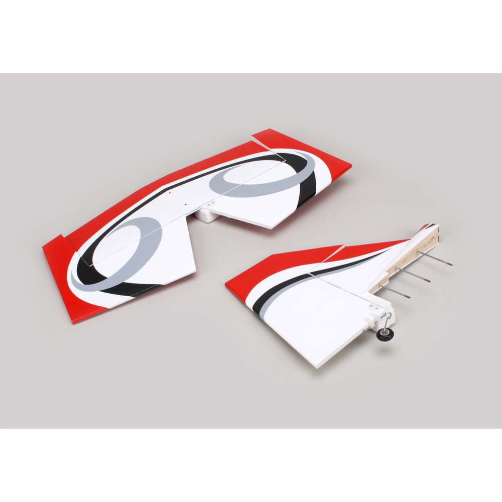 Hangar 9 Twist 60 True Red Tail set w/ Elev Fin Rudder HAN421003 Replacement