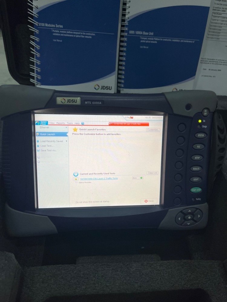 OTDR JDSU VIAVI MTS 6000A with