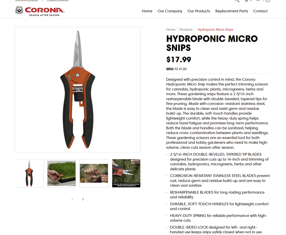4 CORONA Garden Tools pruning shears pruner Hedge clipper ReConditioned