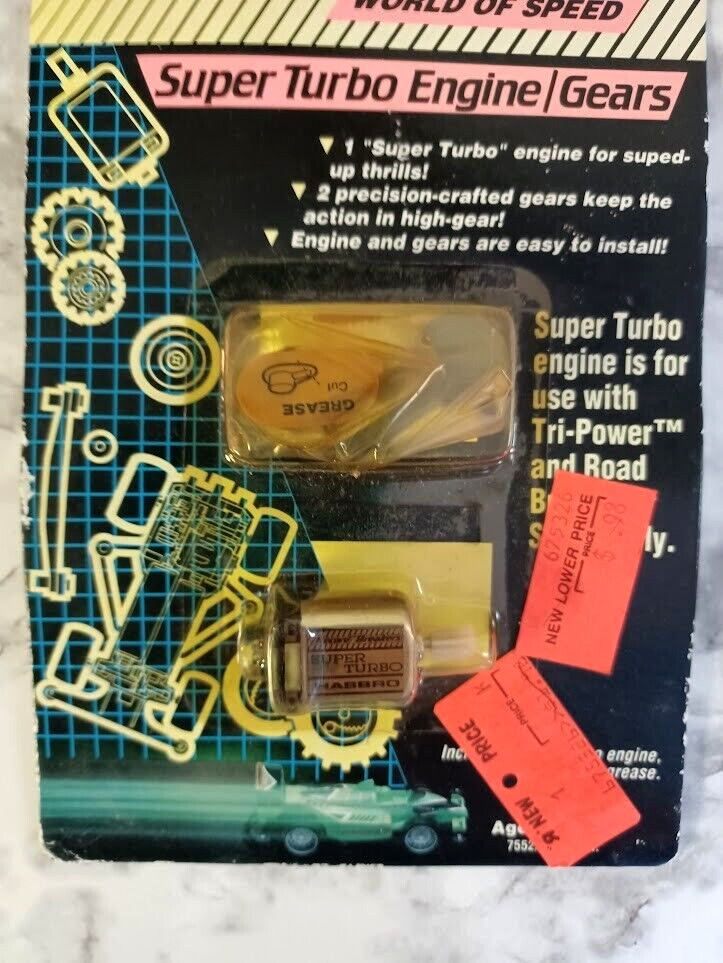Record Breakers Super Turbo Engine & Gears Hasbro 1989