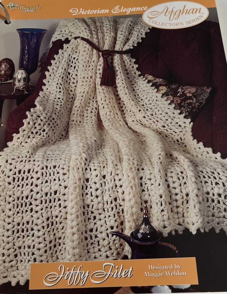 CROCHET Afghan Collector’s Series ~ “Raspberry Reflections Afghan” ~ PATTERN ~