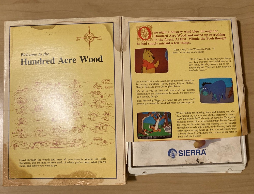 Vintage Tandy Games “Walt Disney Personal Computer Software.”