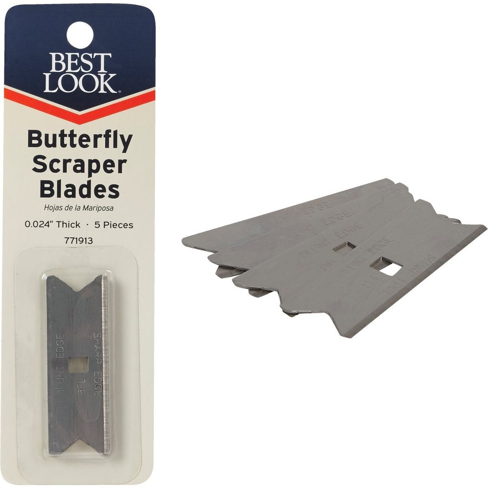 Best Look Butterfly Replacement Scraper Blade (5-Pack) BFL-DIB Best Look BFL-DIB