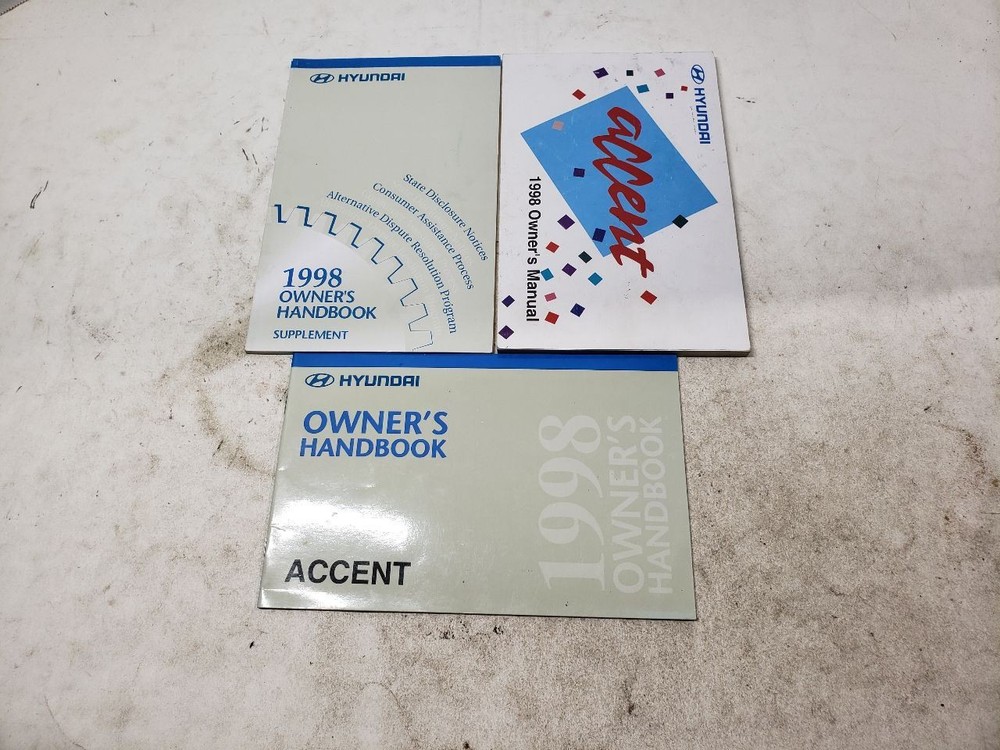 1998 ACCENT Owners Manual 640141