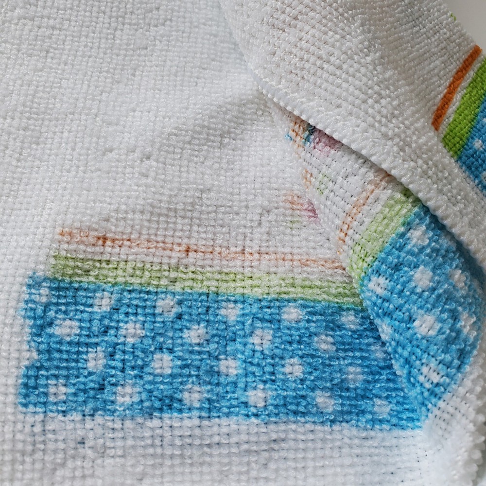 Lot 4 Kitchen Towels 14"x24" Easter With My Gnomies Gnome Set 2 Pattern 2 Solid