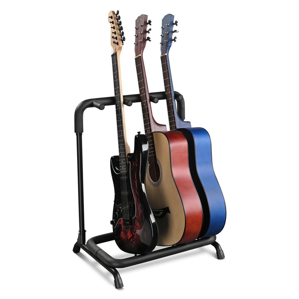 3-Holder Multi-Folding Stand - Space-Saving for Instruments/Accessories