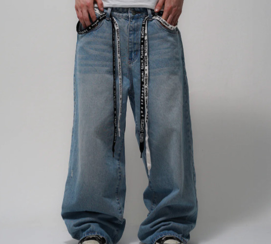 Yague Studios Shoelaces Belt Black 84"