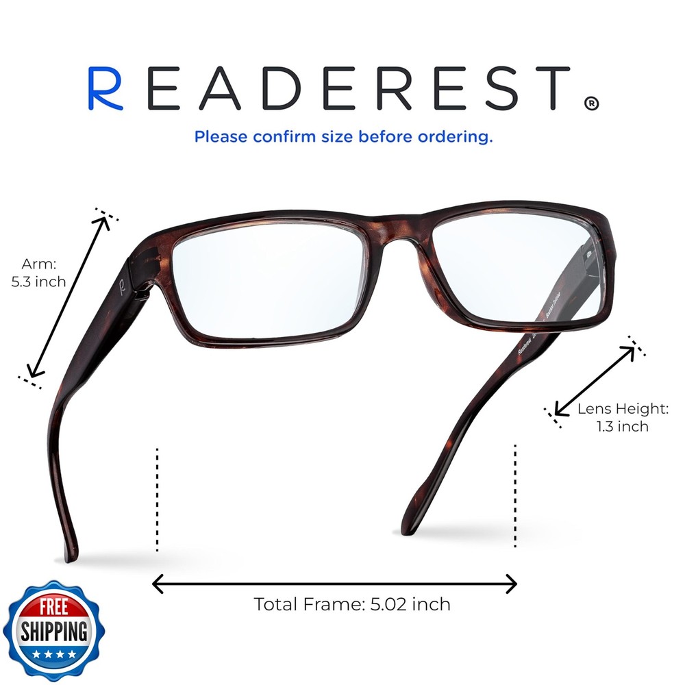 Readerest 2.25 Blue Light Reading Glasses - Lightweight Computer Glasses - Ey