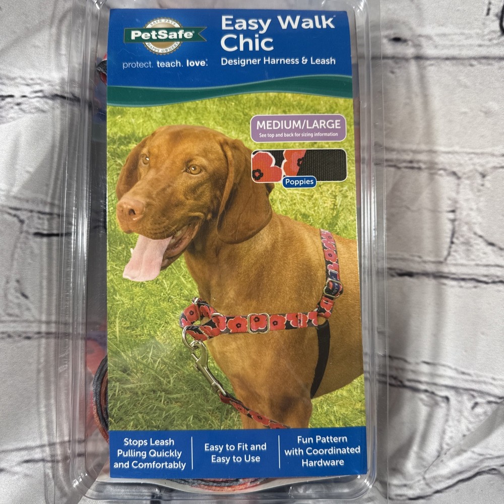 PetSafe Designer Easy Walk Chic Harness & Matching Leash Medium/Large
