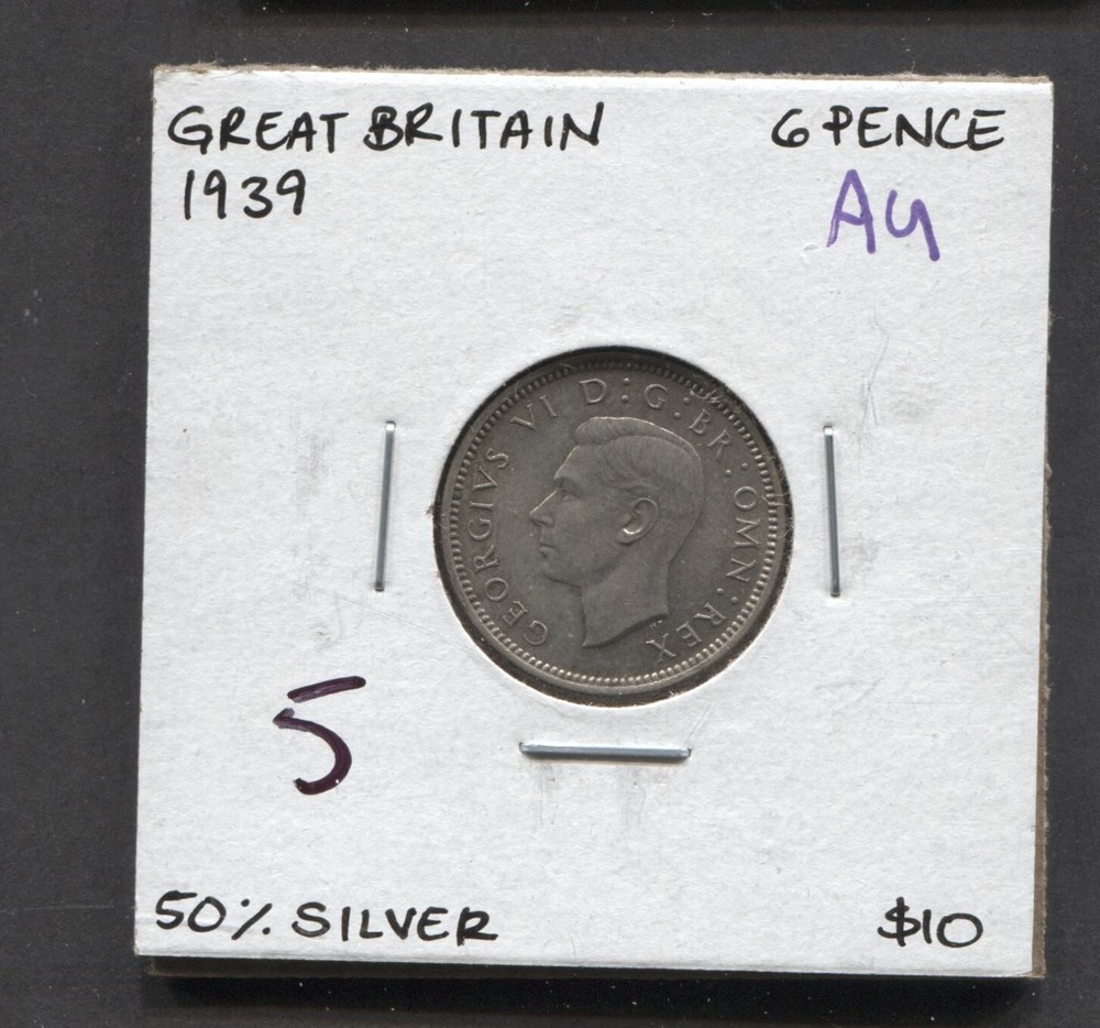 1939- Great Britain-6 Pence- AU