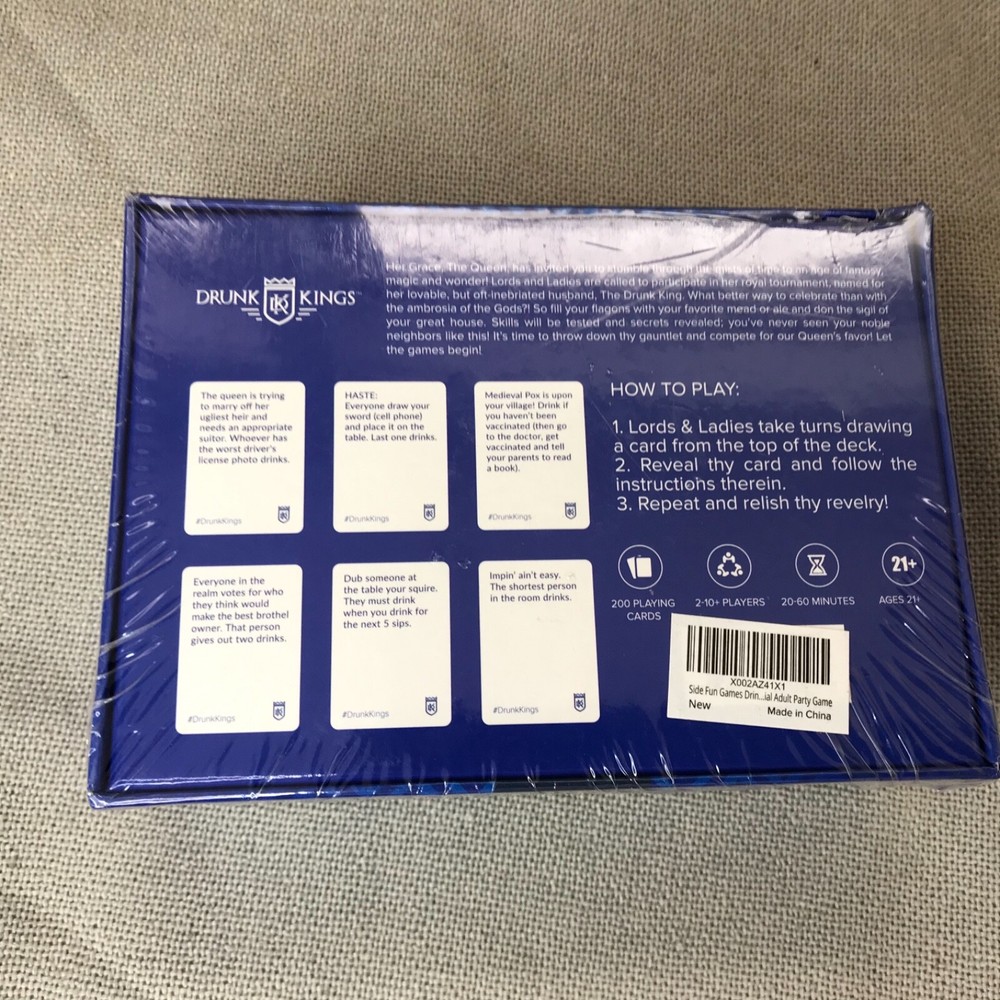 Drunk Kings A Medieval -Themed Drinking Game First And Second Edition Combo Pack