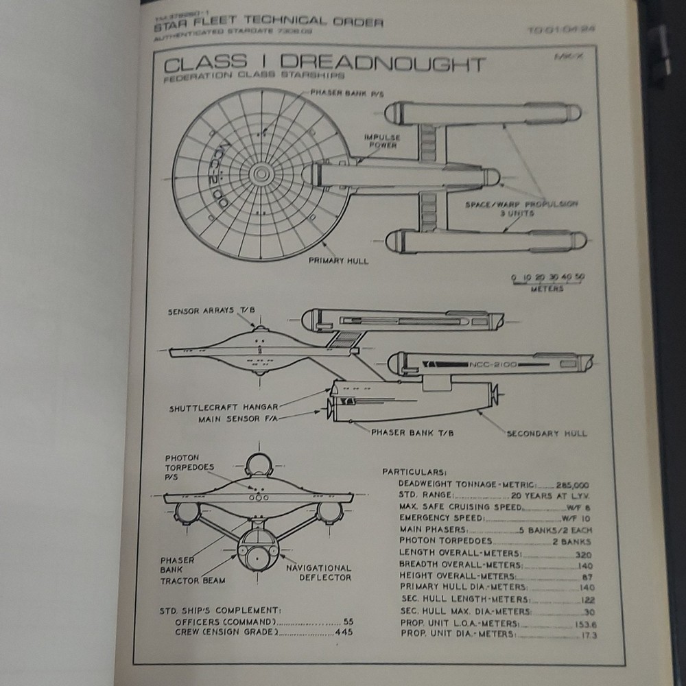 Star Trek Technical Manual Signed The Original Series