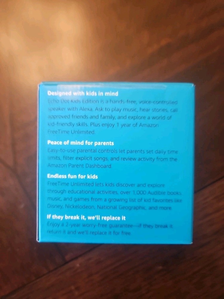 Amazon Echo Dot Kids Edition with Alexa Voice Control - Blue