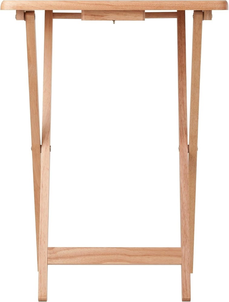 Compact & Stylish 2-Piece Folding Snack Tables - Easy Storage Solution