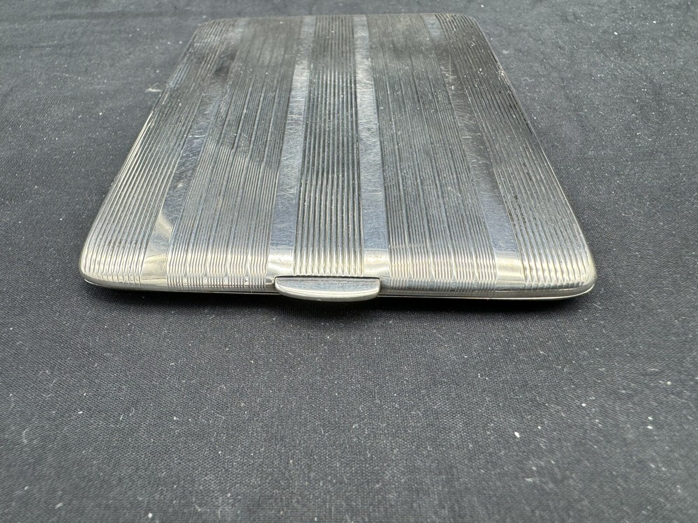 Antique Napier Sterling Silver Cigarette Case, 102 grams