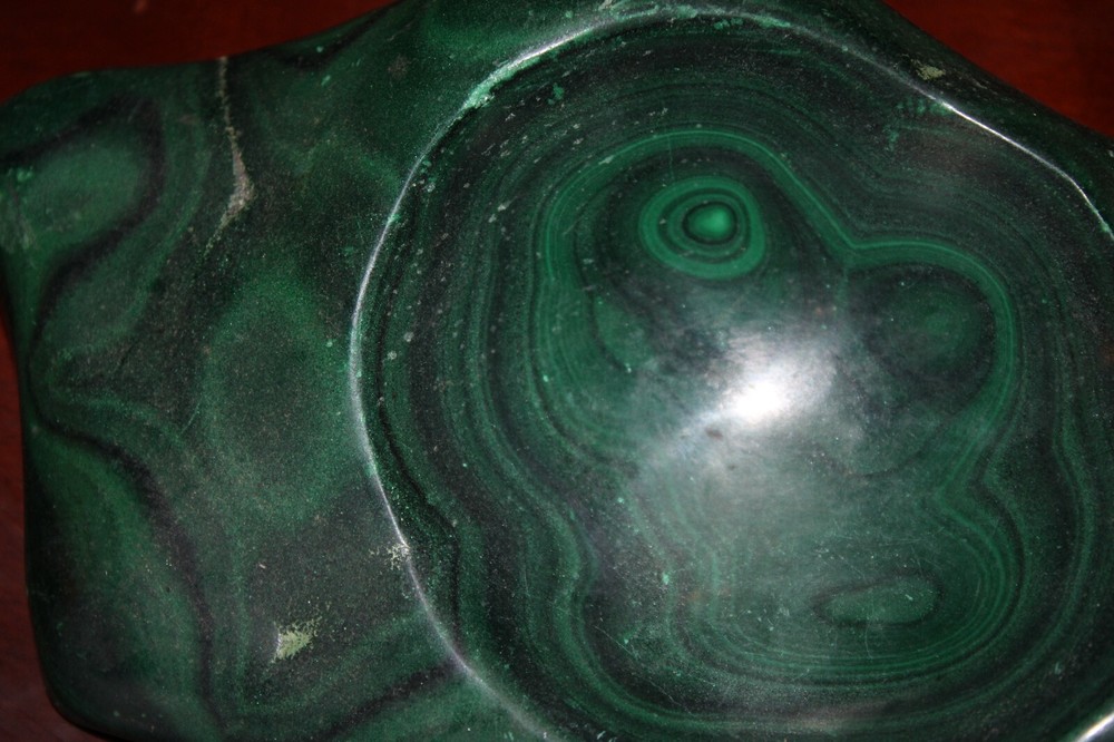 Malachite bowl - large and heavy