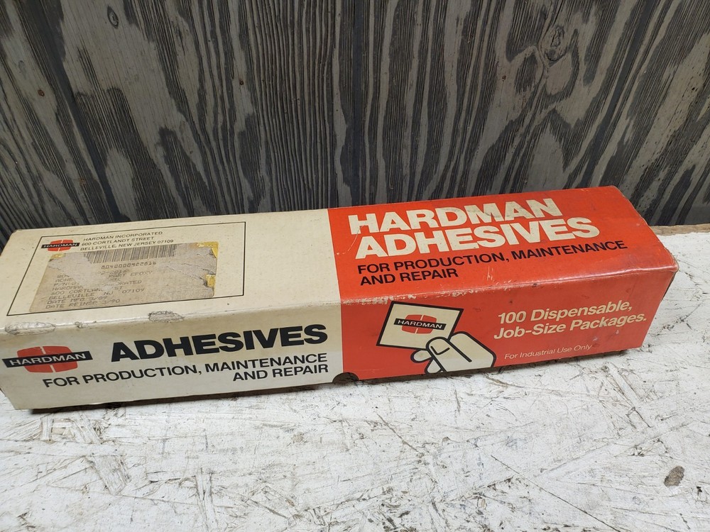 NOS 1990 Hardman Red Extra Fast Setting Epoxy Adhesive 100 Pack Red Description