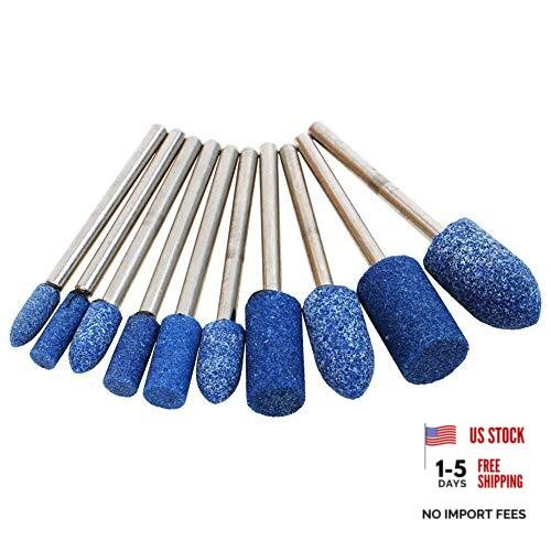 1/8" Shank Abrasive Mounted Stone Grinding Bits Sanding Drill Bit for Rotary