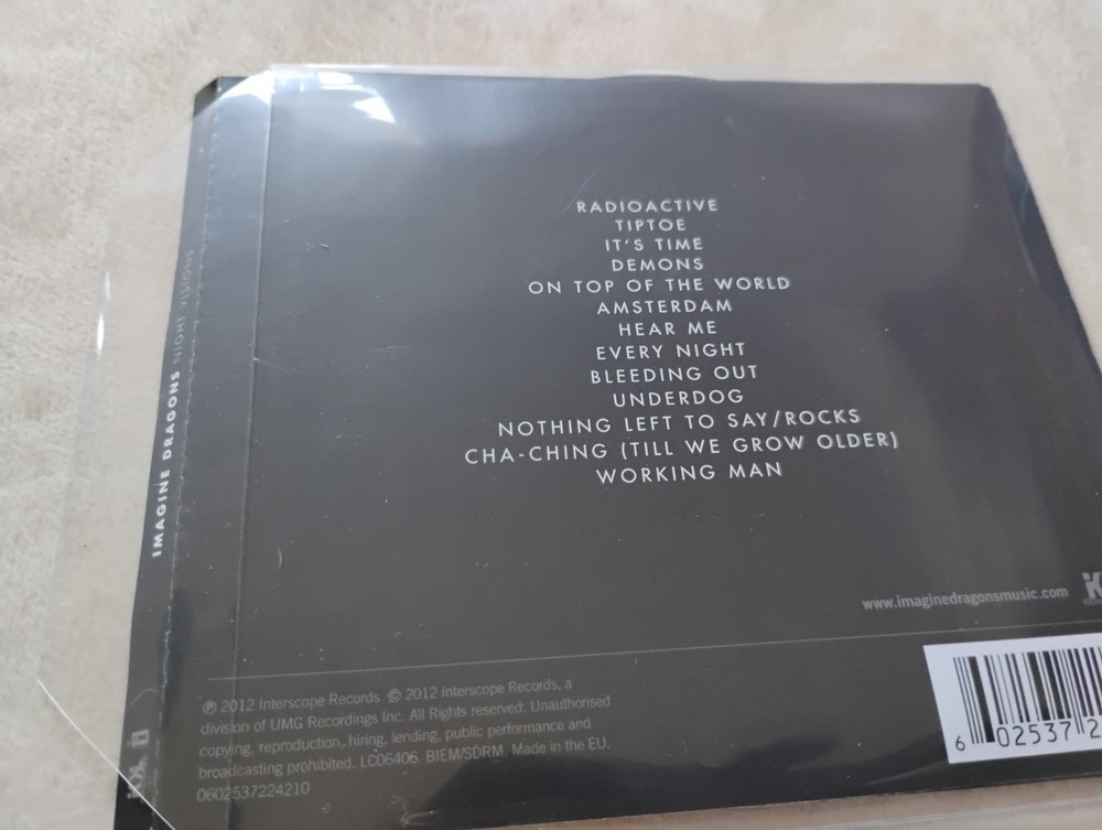 Night Visions by Imagine Dragons, Original CD & Inserts Only