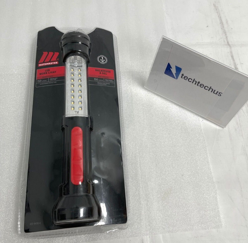 NEW - Motomaster 16 Led Rechargable Work Light