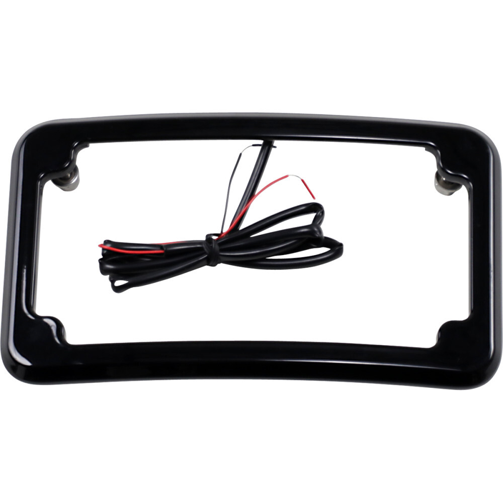 Cycle Visions Beveled License Plate Frame - Black | CV4617B