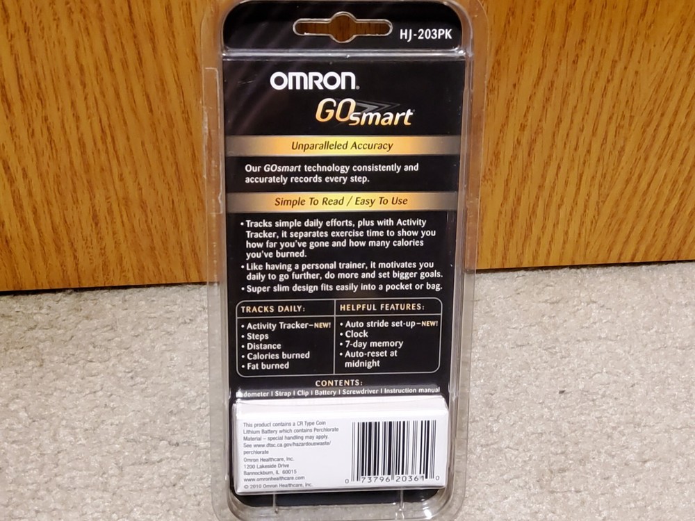 Omron GoSmart Pocket Pedometer with Activity Tracker Pink Sealed Packaging