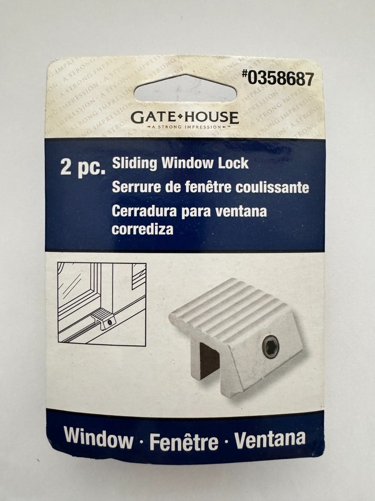 Gatehouse 2pc Sliding Window Lock 0358687