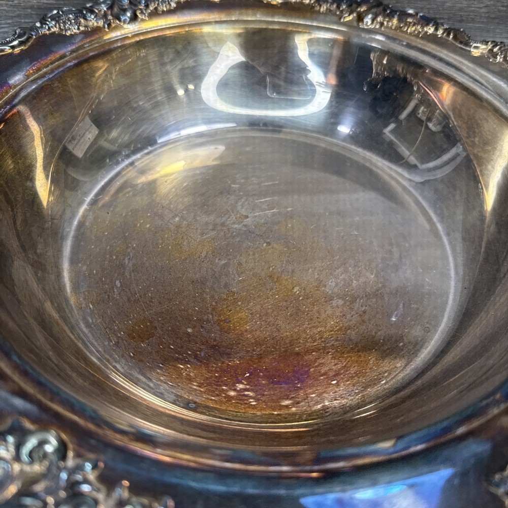 Wallace Baroque #295 Silverplate Chafing Dish Bowl & Dome Replacement Engraved