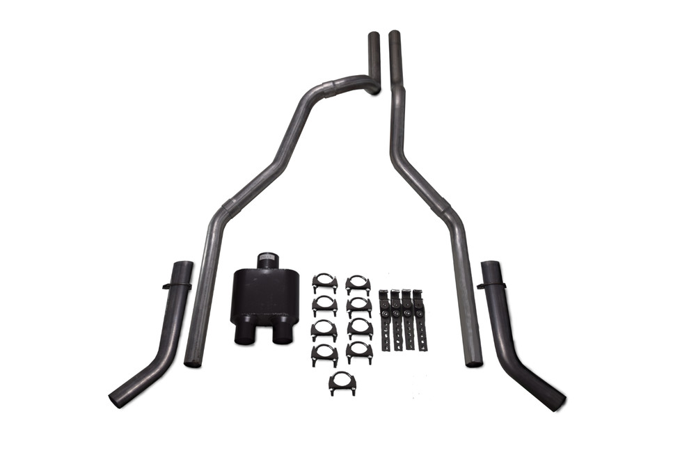 Dodge Ram 1500 04-08 2.5" Dual Exhaust Kits 1 Chamber Muffler Corner Exit