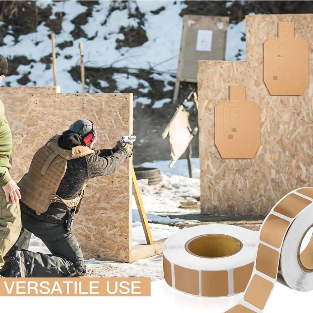 3 Rolls Action Target Paster Brown Square Repair Shooting Range Target Paster