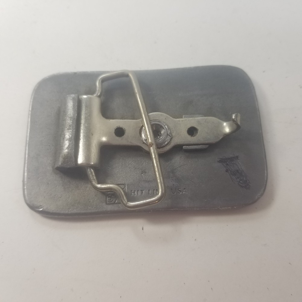 Ponderosa Systems PSSI Loader Tractor Scraper Pewter Belt Buckle Construction