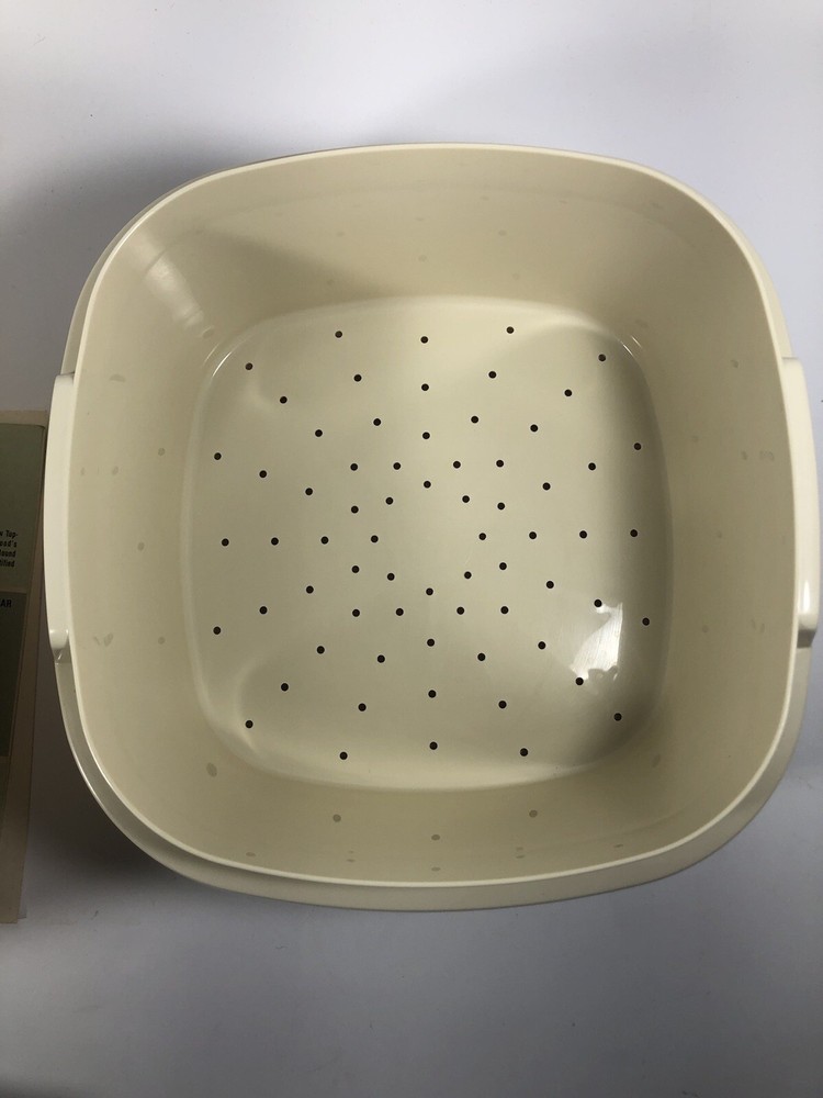 Vintage Tupperware 3-PC Vegetable Steamer Set 888-10 w/Instructions